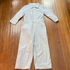 Anthropologie Striped Jumpsuit